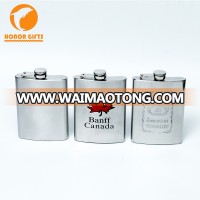 Customized 8oz 304 Stainless Steel Hip Flasks