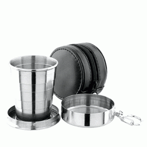 70ml Stainless Steel Folding Cup Set FDA LFGB Approved (QL-FC002)