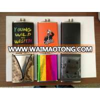 Factory supply jagermeister stainless steel hip flask gift set