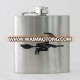 Promotional mini 6 oz witch silkscreen logo hip flask