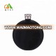 5oz stainless steel black paint round hip flask