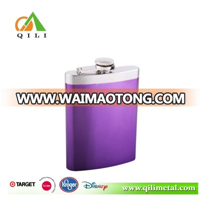 5oz stainless steel flask purple flask