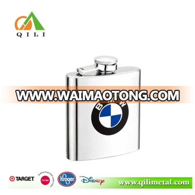 Custom logo 3 color 5oz silk screen printing luxury hip flask